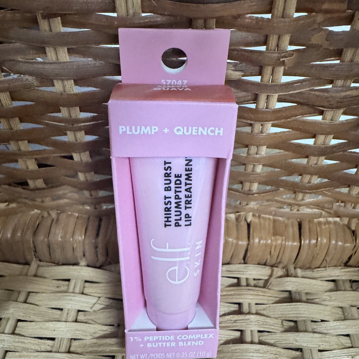 e.l.f. Skin Thirst Burst Plump + Quench Peptide Lip Treatment | Guava | 0.35 oz