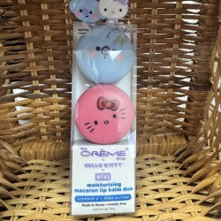 The Crème Shop x Hello Kitty Macaron Lip Balm Duo - Moisturizing Lip Care Set