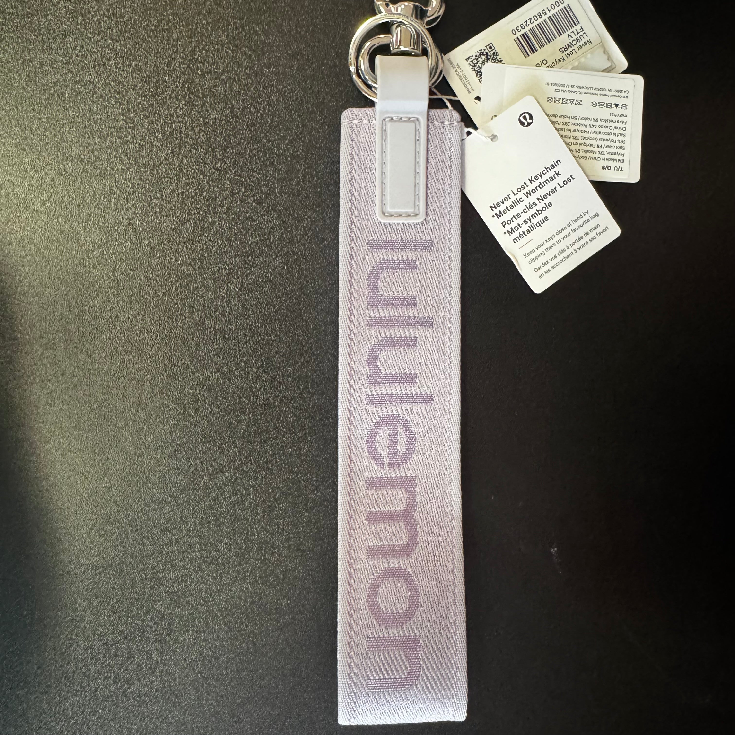 Lululemon Never Lost Keychain