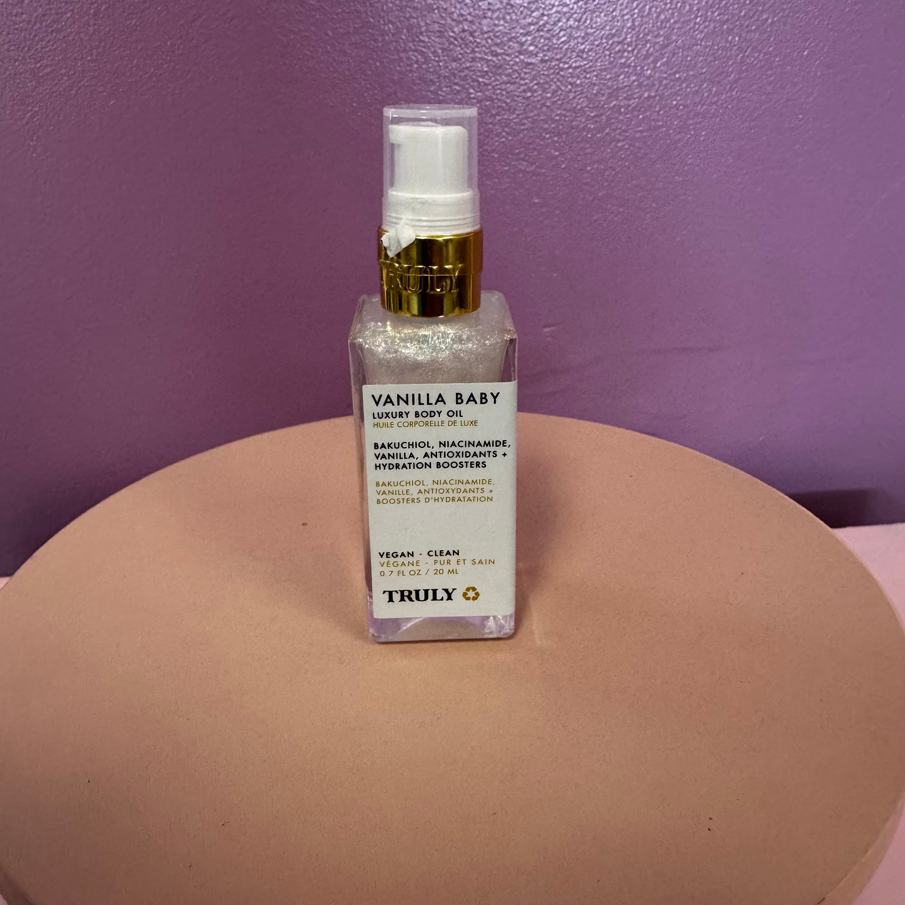 Truly Vanilla Baby Luxury Body Oil – Mini (0.7 fl oz)