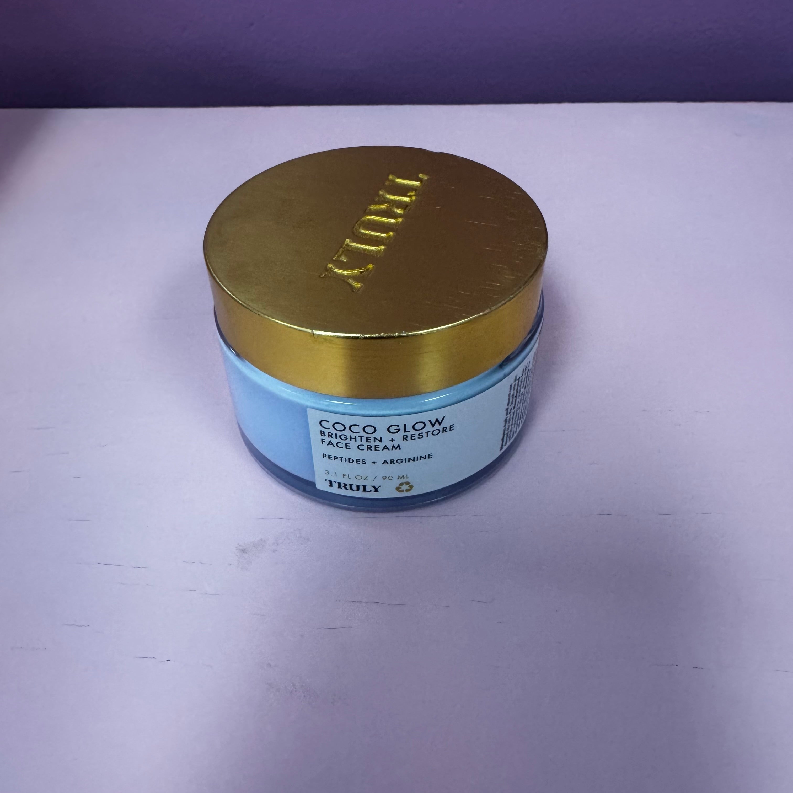 Truly Coco Glow Brighten + Restore Face Cream (3.1 fl oz)