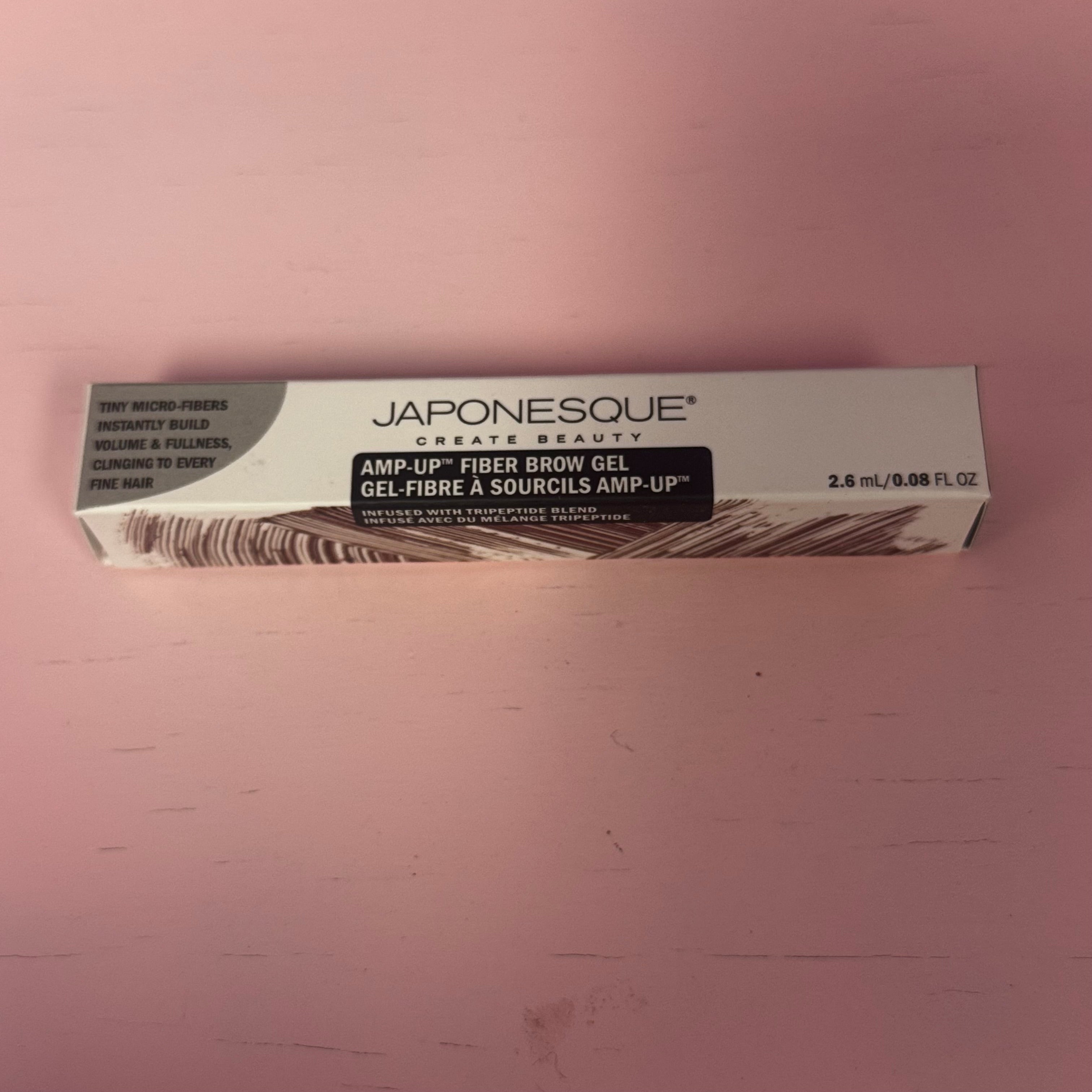 Japonesque Amp‑Up Fiber Brow Gel (2.6 mL / 0.08 fl oz).