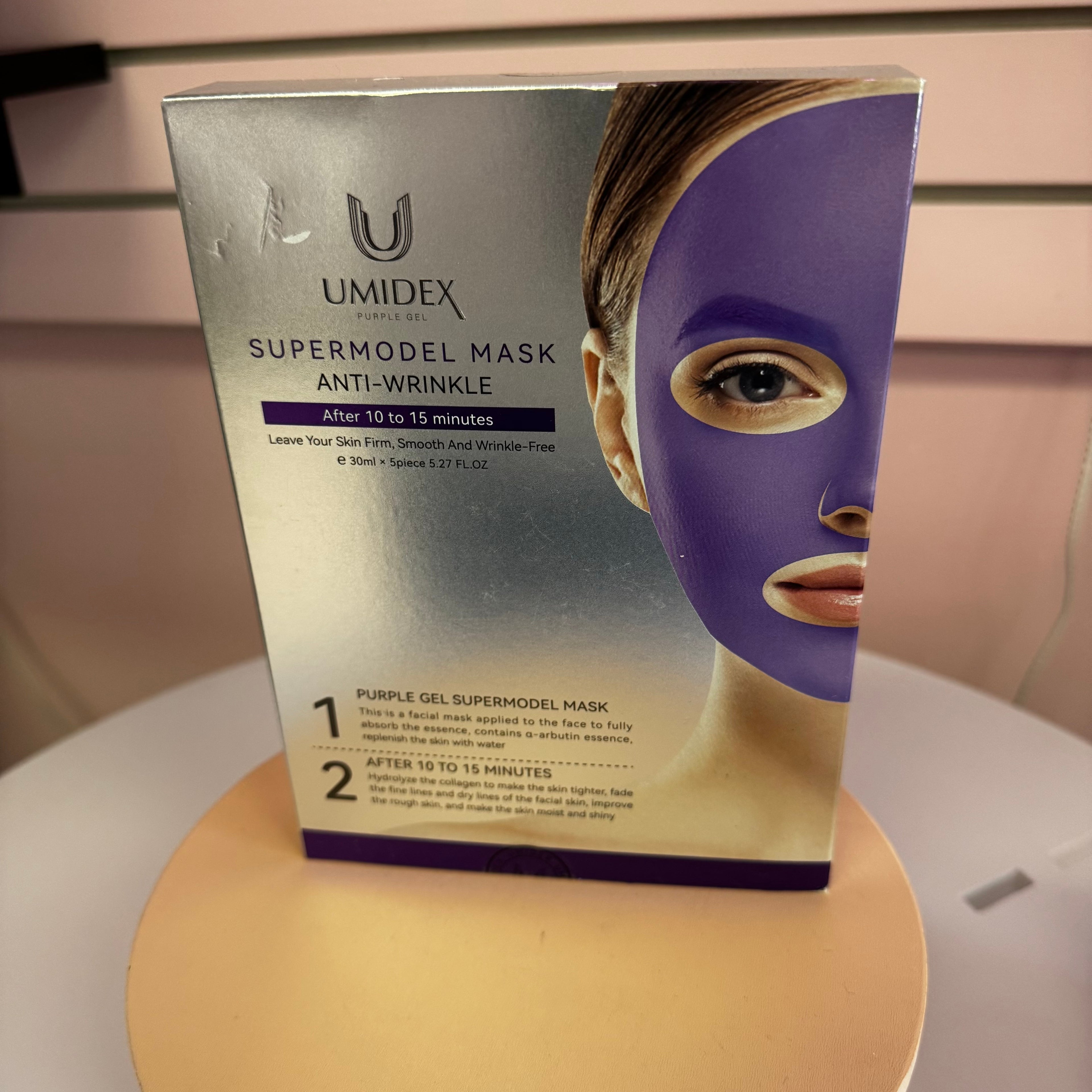 UMIDEX Purple Gel Supermodel Mask Anti‑Wrinkle Set – 30 mL × 5 Pieces (5.27 fl oz total)
