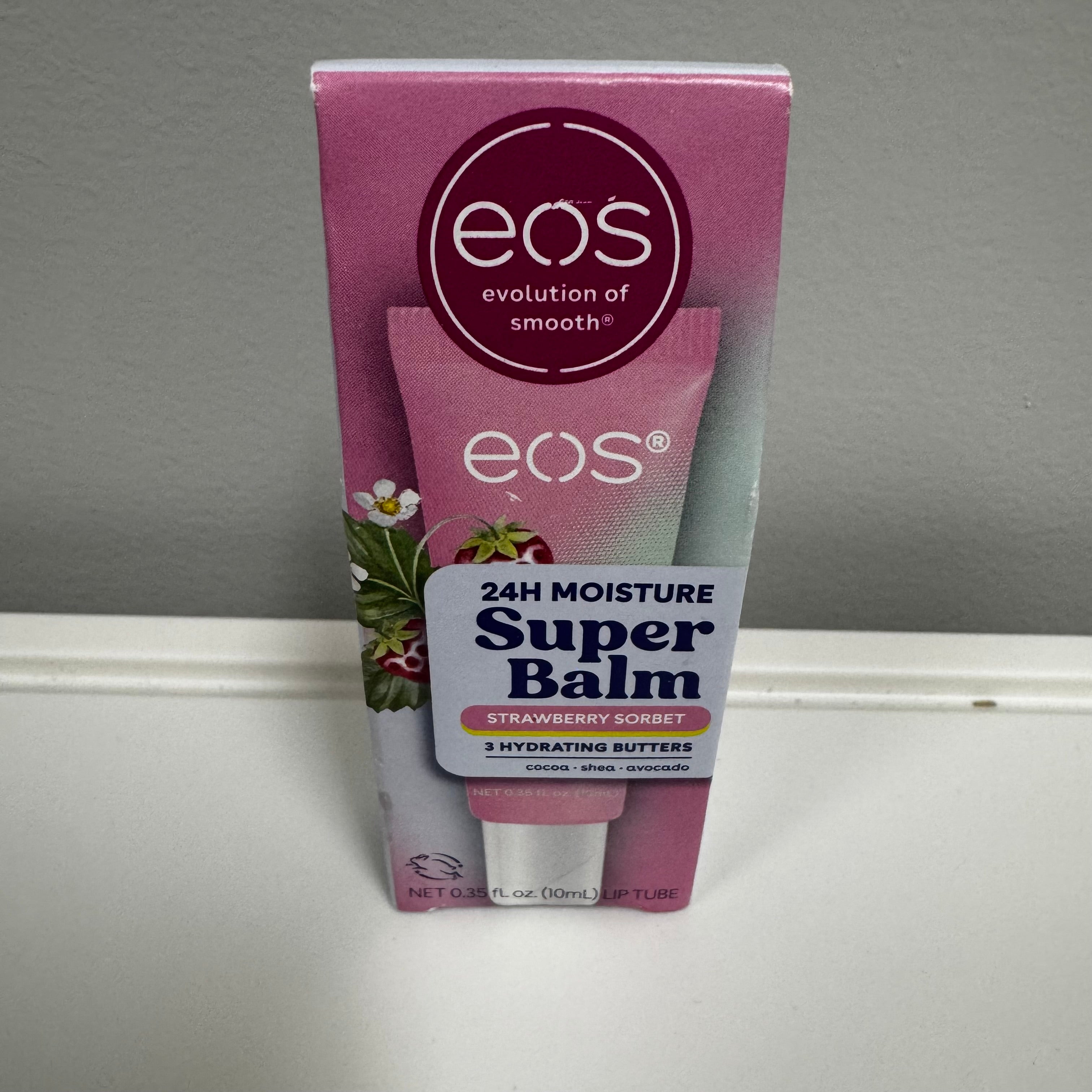 EOS – 24H Moisture Super Balm in Strawberry Sorbet (10 mL / 0.35 fl oz)
