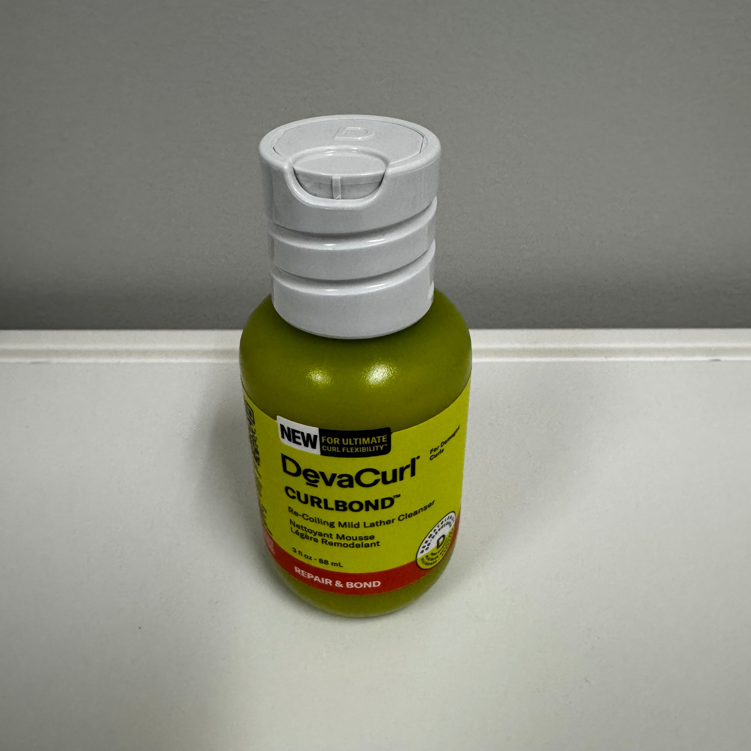 DevaCurl – CurlBond™ Re‑Coiling Mild Lather Cleanser (3 fl oz / 88 mL)