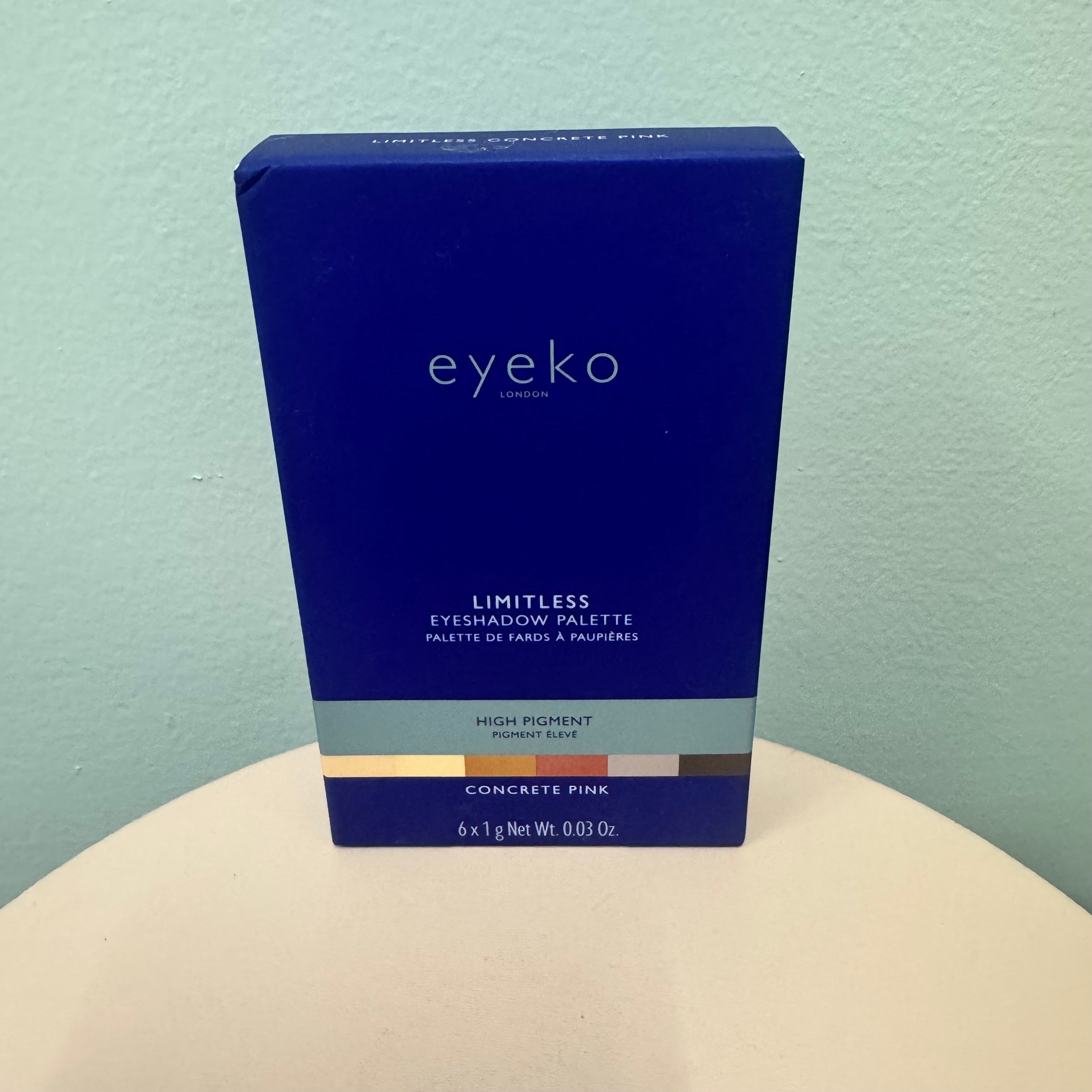 Eyeko London Limitless Eyeshadow Palette – Concrete Pink (6 × 1 g / 0.03 oz)