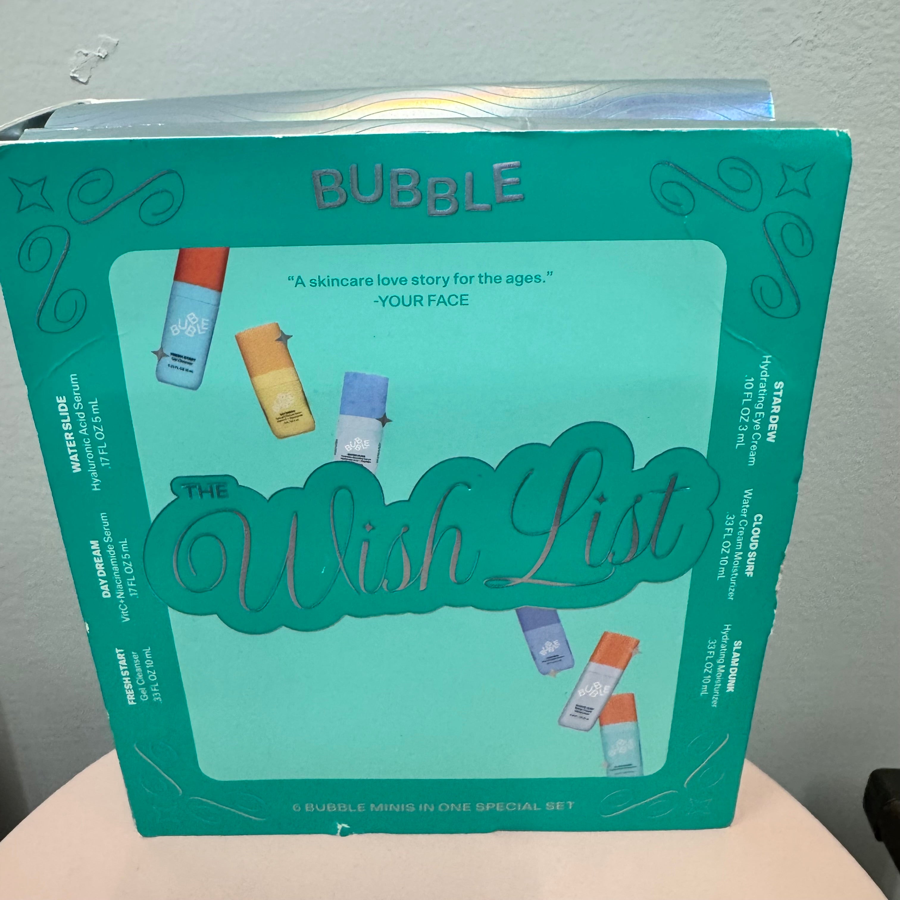 Bubble The Wish List Mini Skincare Set (6‑Piece Gift Box)