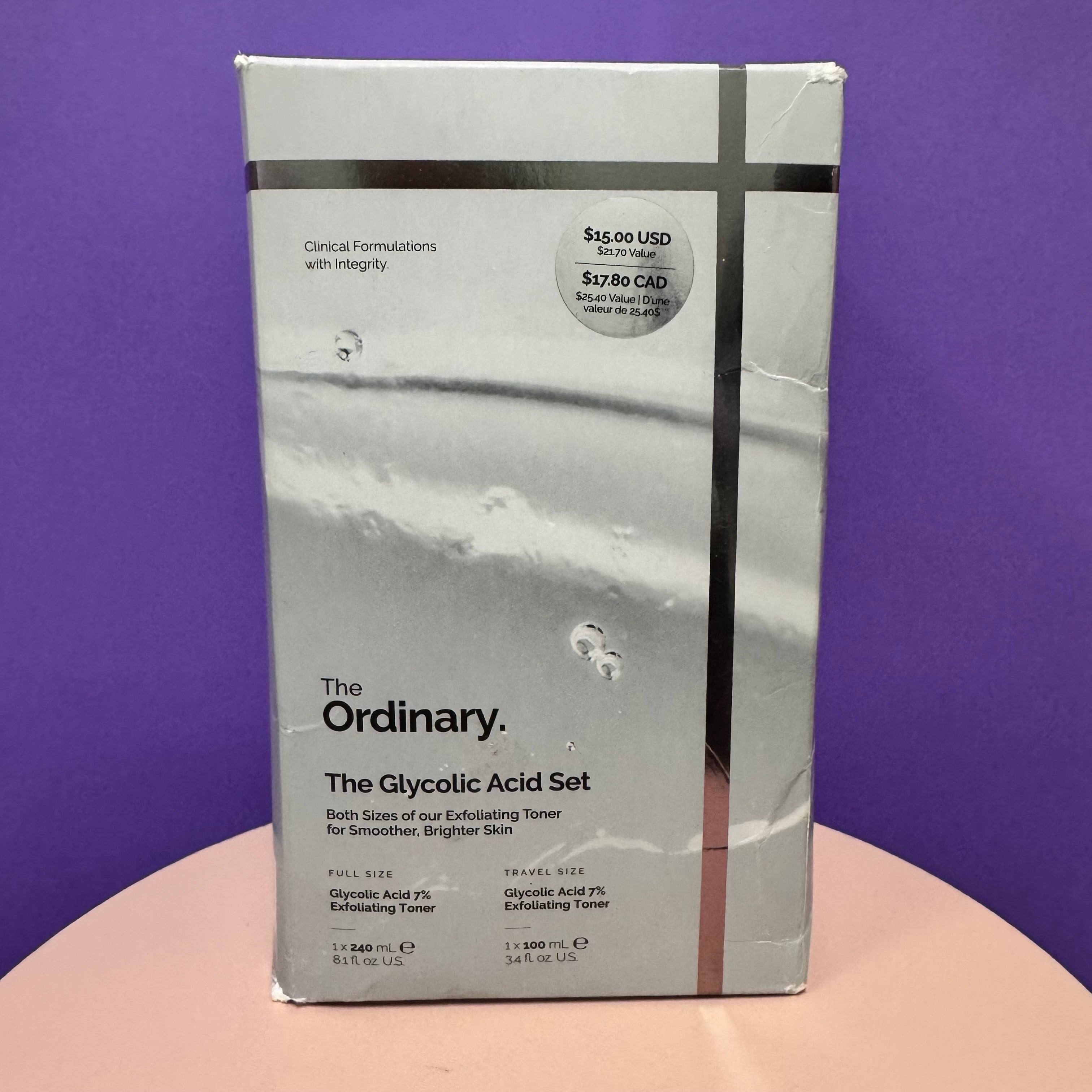 The Ordinary Glycolic Acid Set (Full + Travel Size)