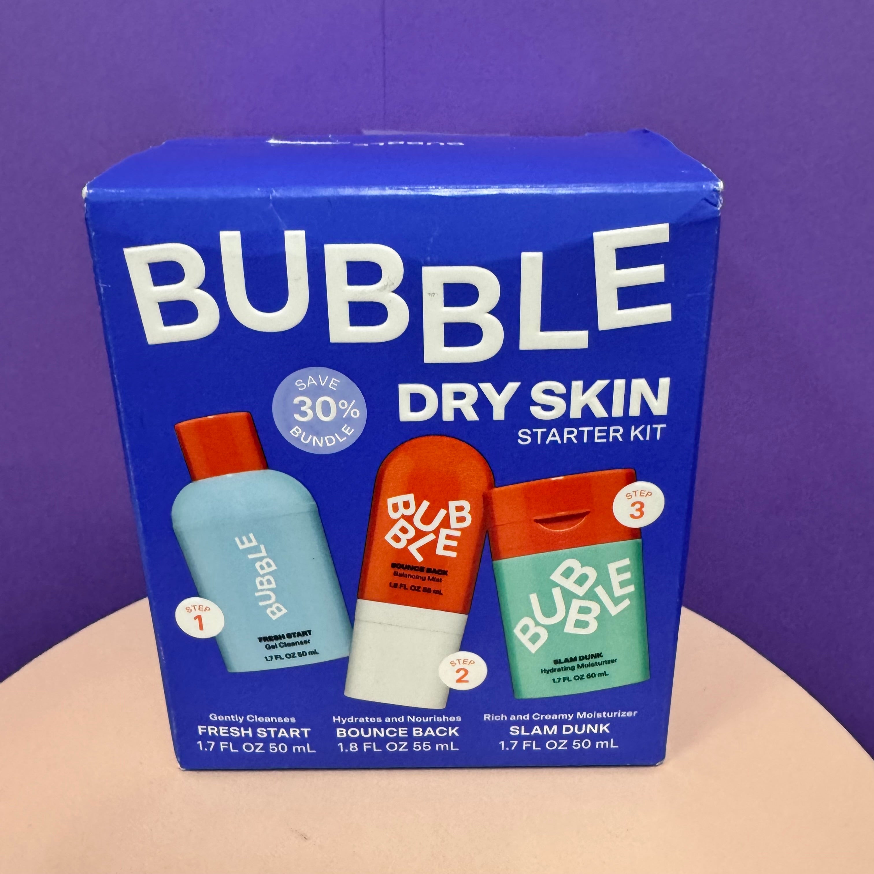 Bubble Dry Skin Starter Kit (3‑Step Bundle)
