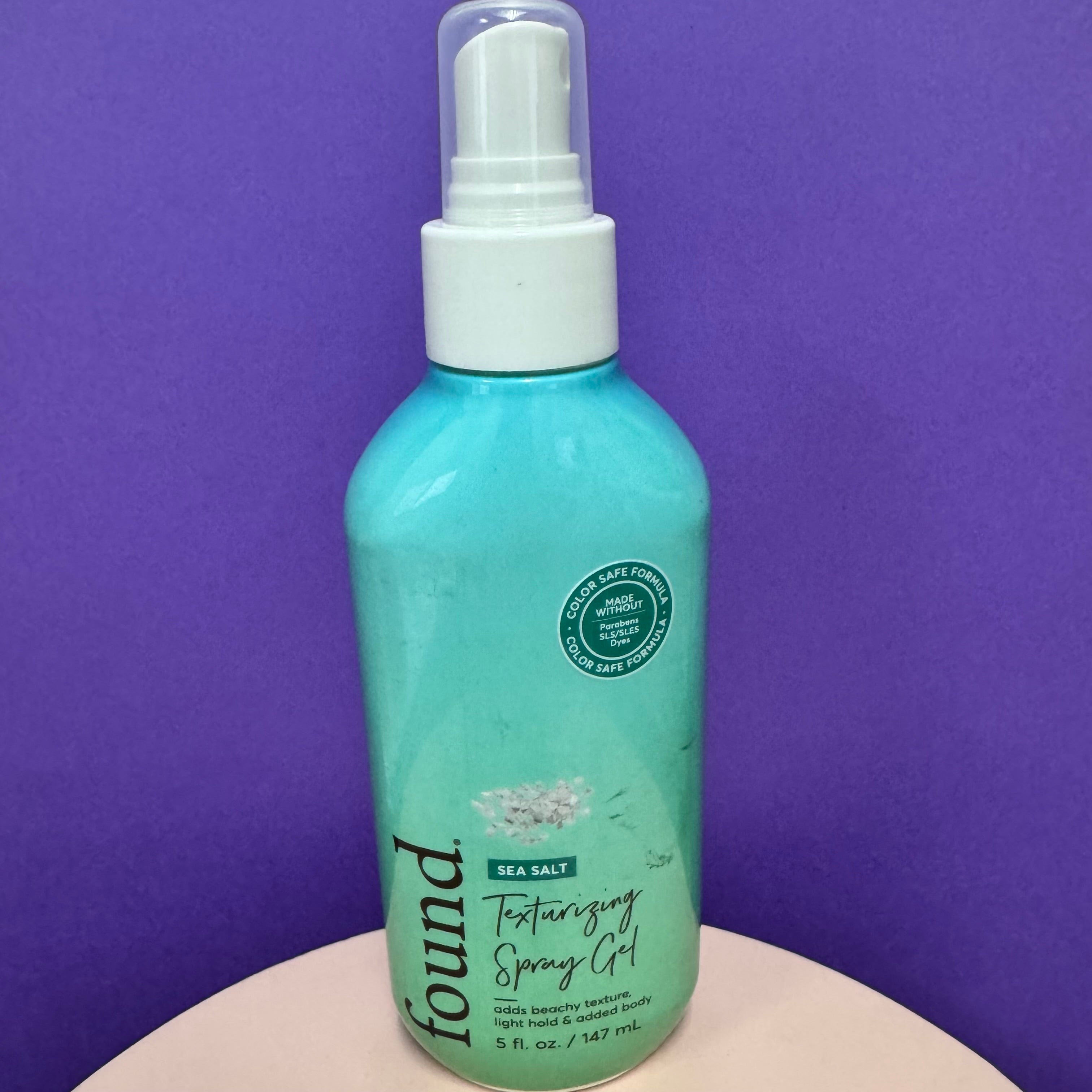 found. Sea Salt Texturizing Spray Gel – Beachy Volume & Light Hold