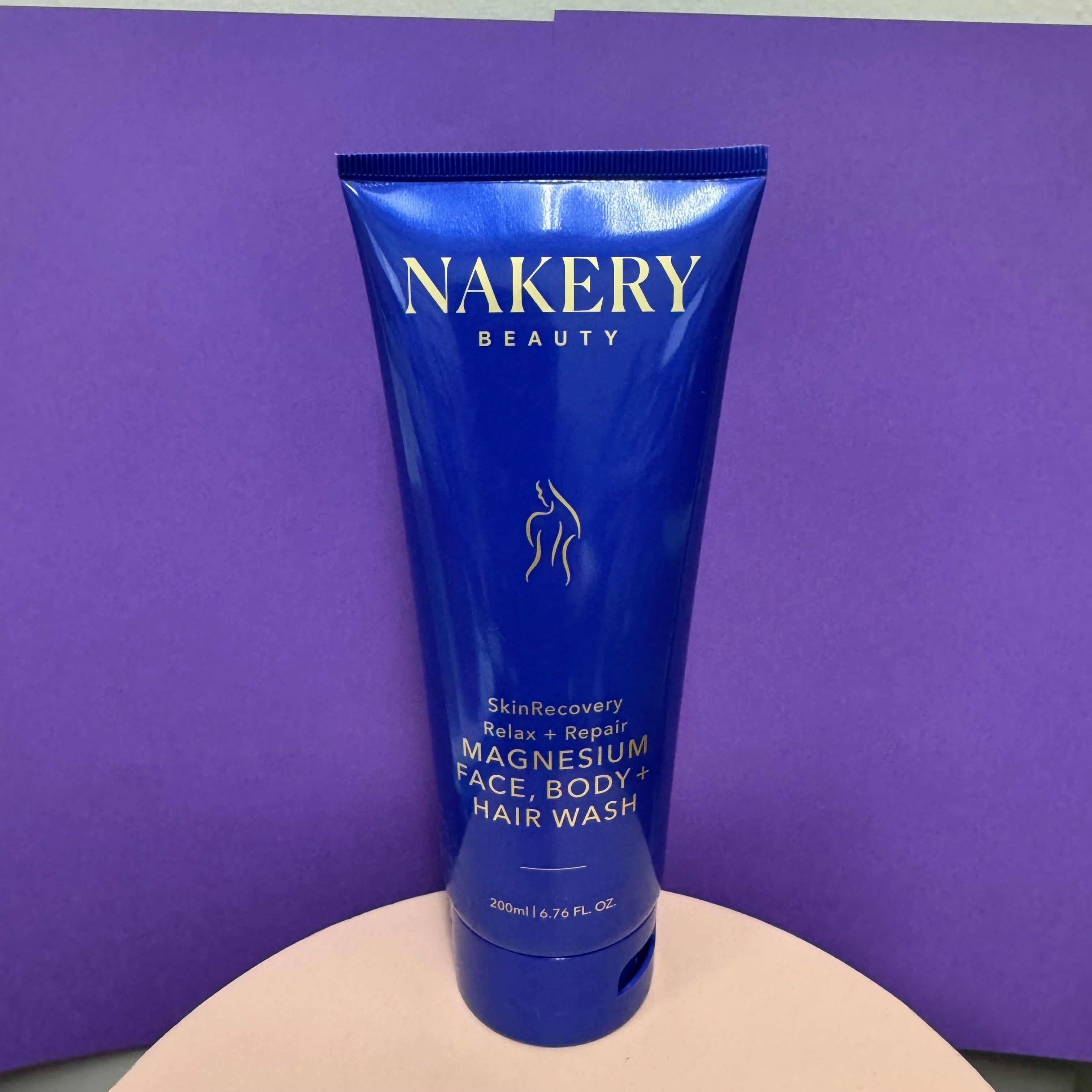 Nakery Beauty SkinRecovery Magnesium Face, Body + Hair Wash – Relax + Repair