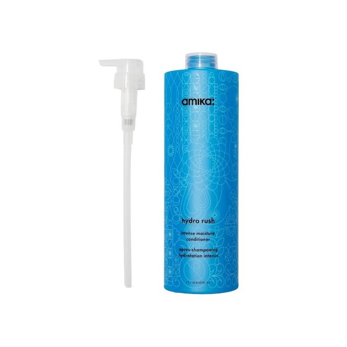 Amika Hydro Rush Instense Moisture Conditioner 33.8 oz + Free Liter Pump