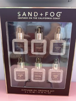 Sand + Fog Diffuser Oil Dropper Set 6 Piece Gift Collection
