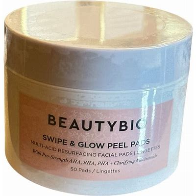 BeautyBio Swipe & Glow Peel Pads – 50 Pads